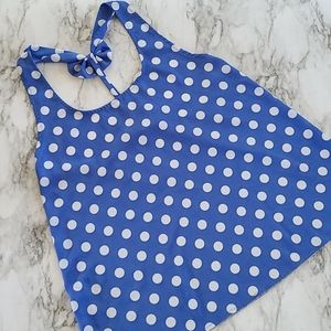 bejeweled polka dot tank size large